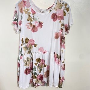 Floral Peplum blouse